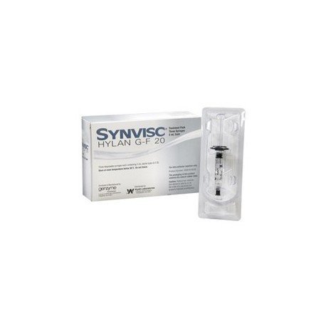 SYNVISC hylan G-F 20 viskoelastický materiál s kys. hyalurónovou do kĺbov 2 ml