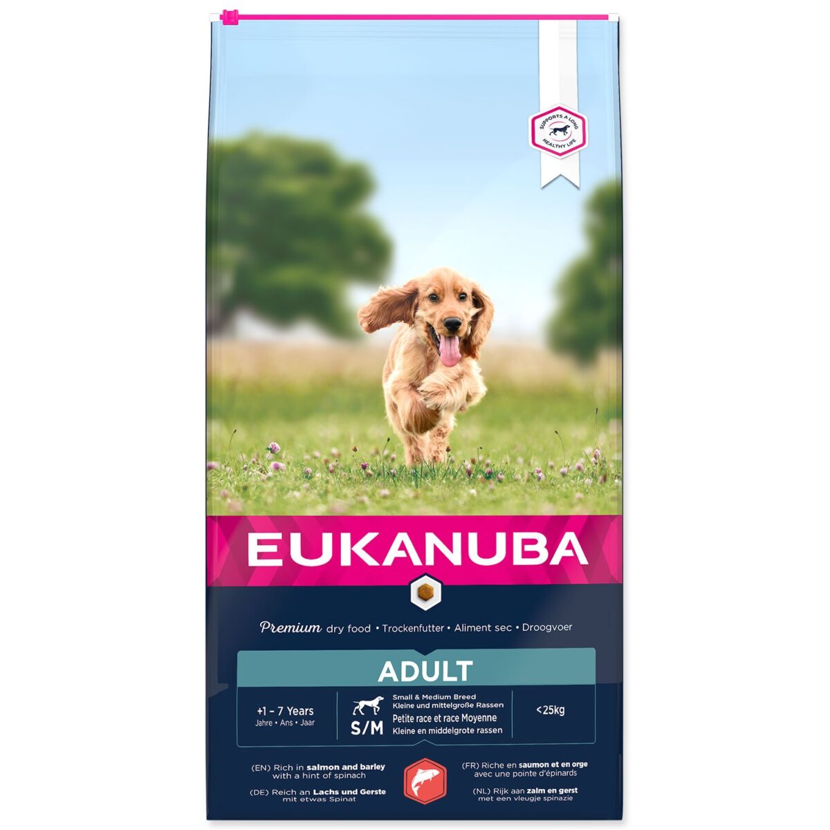 Krmivo EUKANUBA Adult Small & Medium Salmon 12kg Krmivo EUKANUBA Adult Small & Medium Salmon 12kg