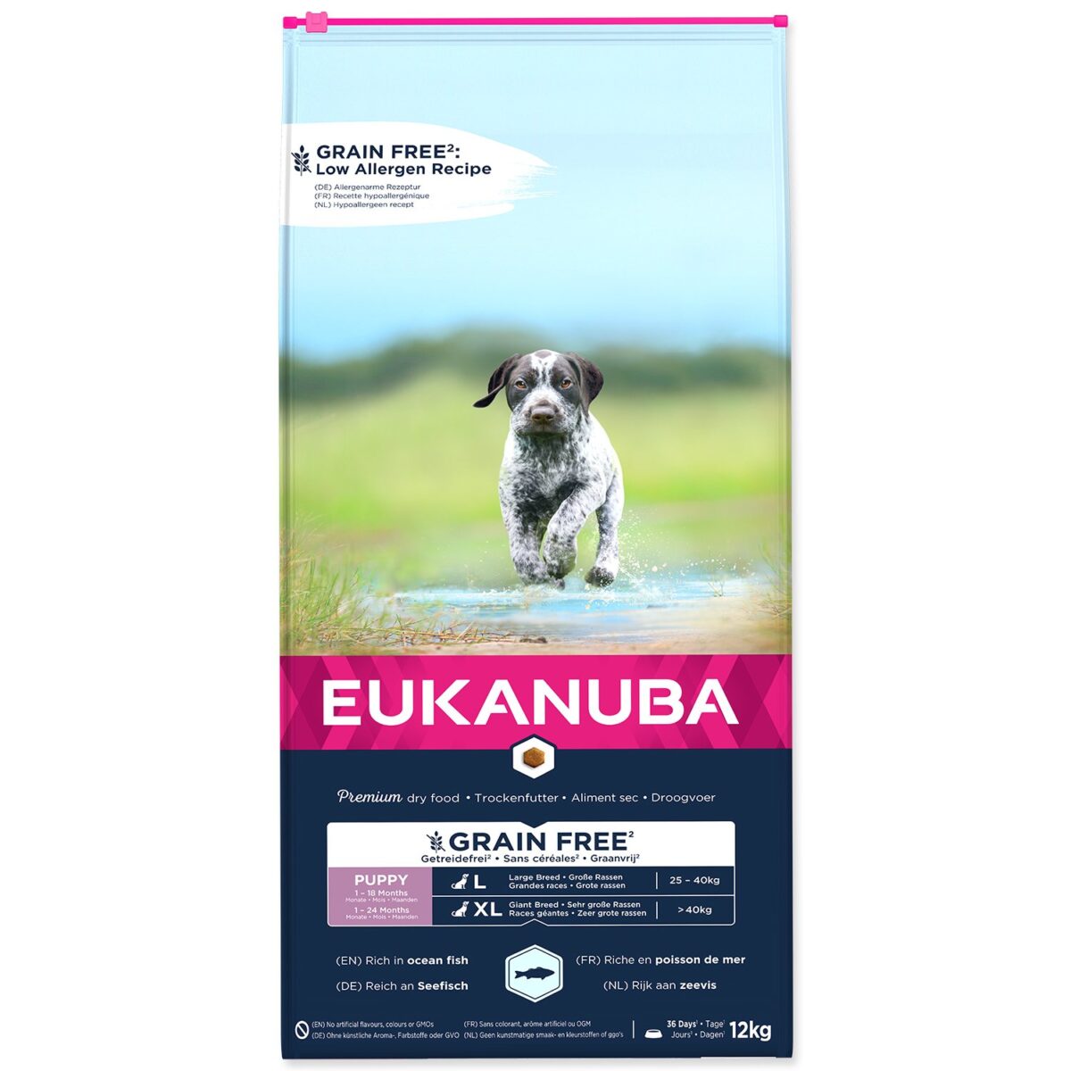 Krmivo EUKANUBA Puppy & Junior Large & Giant Grain Free Ocean Fish 12kg Krmivo EUKANUBA Puppy & Junior Large & Giant Grain Free Ocean Fish 12kg