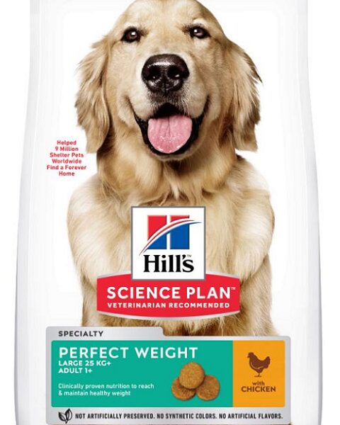 HILLS SP Canine Adult Perfect Weight Large Breed Chicken 12kg