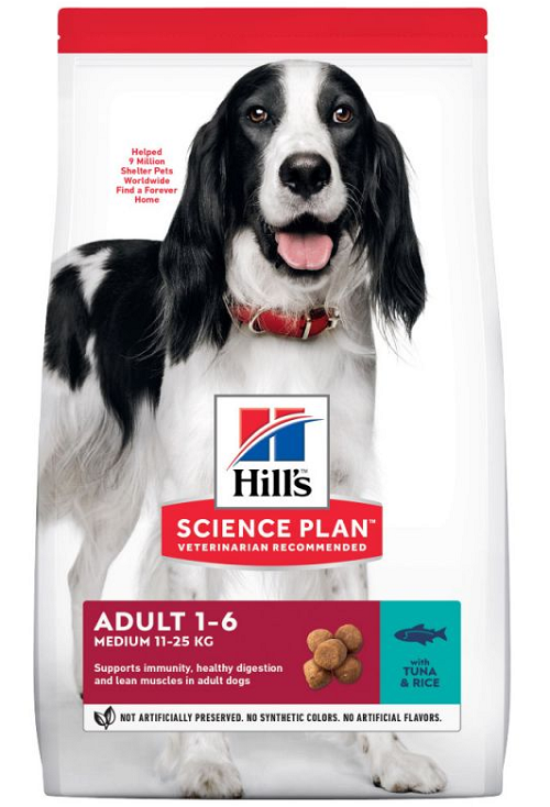 HILLS SP Canine Adult Medium Tuna & Rice 12kg