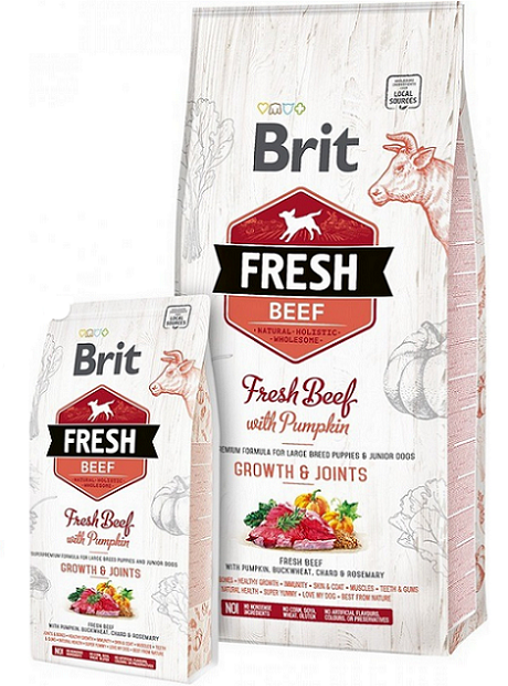BRIT Fresh Puppy Large hovädzie s tekvicou 12kg BRIT Fresh Puppy Large hovädzie s tekvicou 12kg