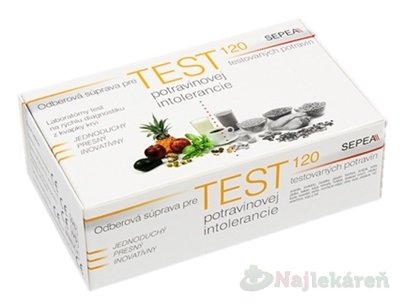 SEPEA ELISA SCREEN TEST 120 test potravinovej intolerancie 1set