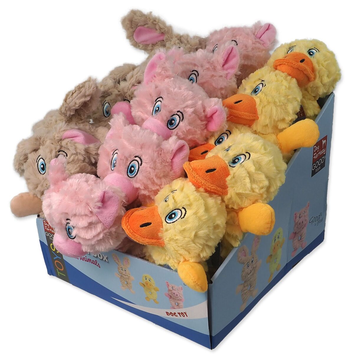 Hračky Dog Fantasy Playful Box Farm zvieratká pískacie mix 21cm 24ks Hračky Dog Fantasy Playful Box Farm zvieratká pískacie mix 21cm 24ks