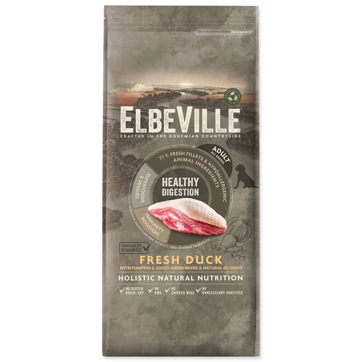 Krmivo ELBEVILLE Adult All Breeds Healthy Digestion Fresh Duck 11 Krmivo ELBEVILLE Adult All Breeds Healthy Digestion Fresh Duck 11