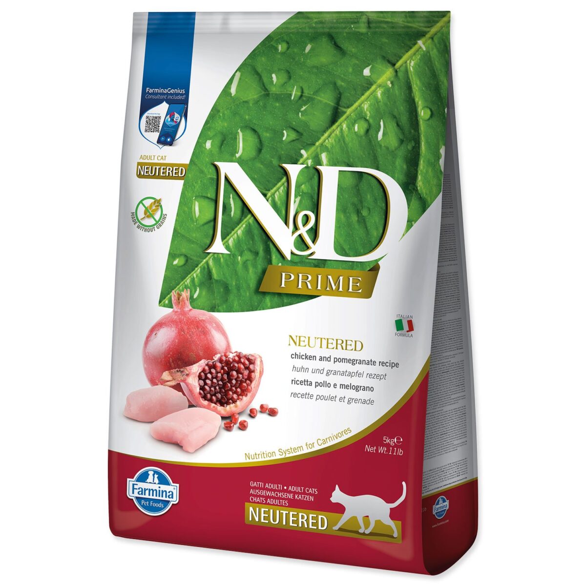 Krmivo N&D Cat Prime Neutered Chicken & Pomegranate 5kg Krmivo N&D Cat Prime Neutered Chicken & Pomegranate 5kg